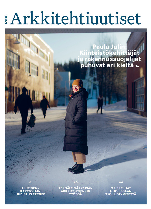 Kansikuva Arkkitehtiuutiset 2025