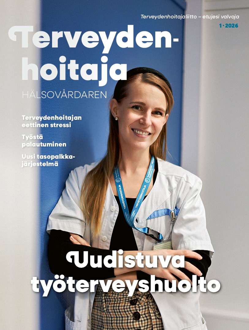 Kansikuva Terveydenhoitaja-Hälsovårdaren 2026