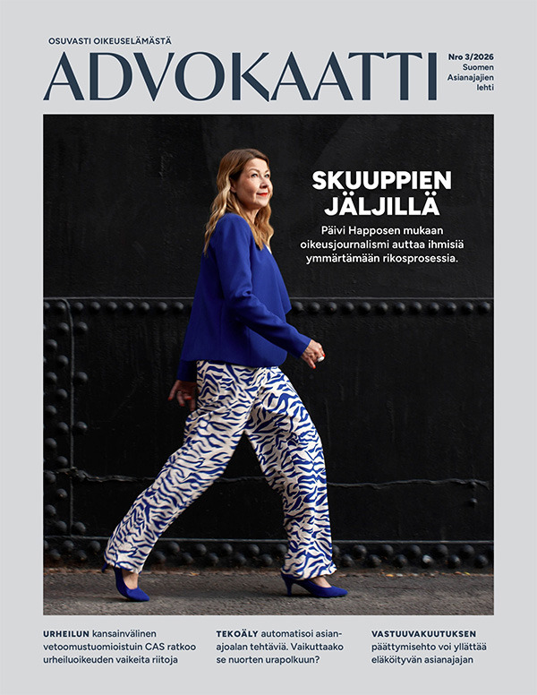 Kansikuva Advokaatti 2026