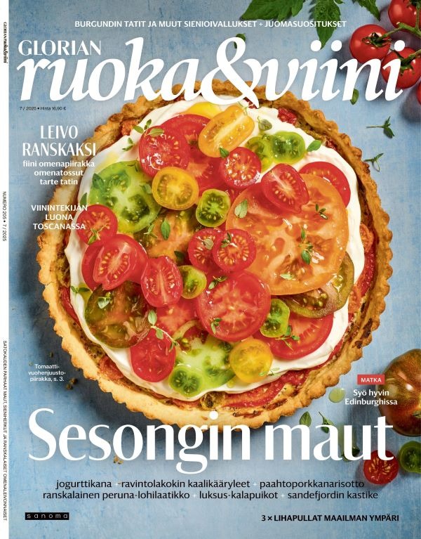 Kansikuva Glorian ruoka & viini 2026