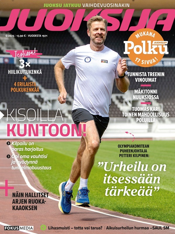 Kansikuva Juoksija 2025