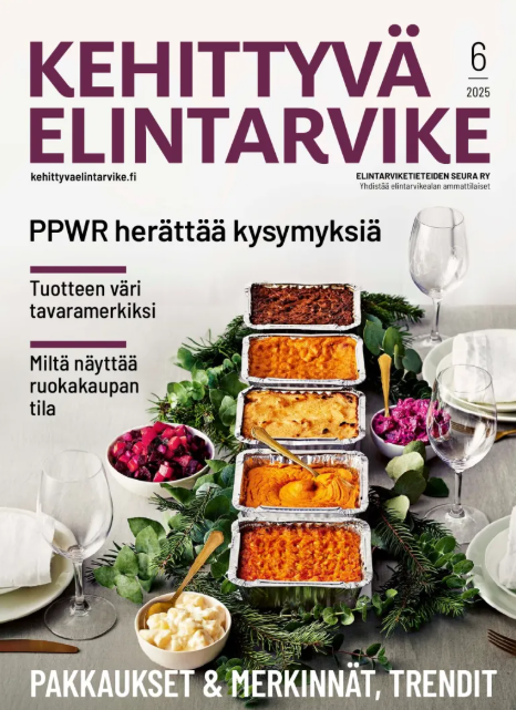 Kansikuva Kehittyvä Elintarvike 2026