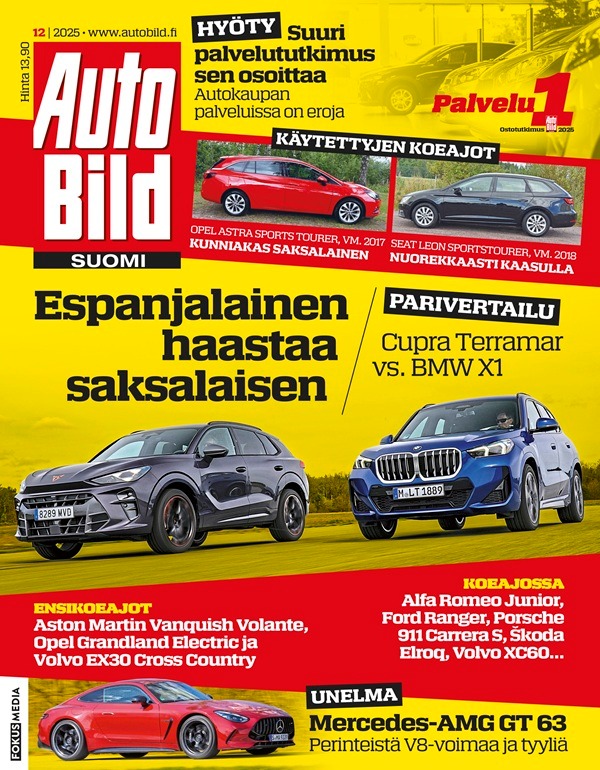 Kansikuva Auto Bild Suomi 2025